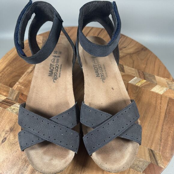 Naot Wand Ankle Strap Slingback Sandals Blue Size 36 EU 5 US - Picture 7 of 8